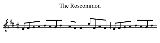 The Roscommon - staff notation