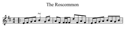The Roscommon - staff notation