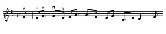 The ROSE AMONG THE HEATHER - staff notation