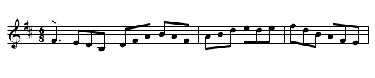 The Rose in the Heather - staff notation