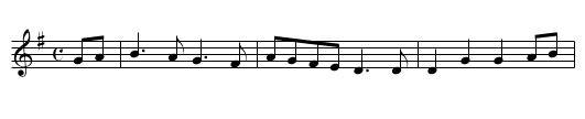 The Rose of Allendale - staff notation