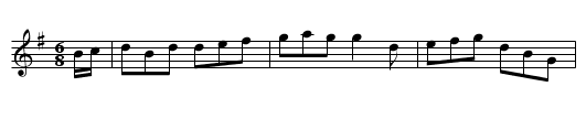 The Rose that the Wind Blew Down - staff notation