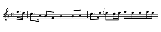 the ROSE TREE - staff notation