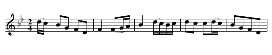 The ROSE TREE - staff notation