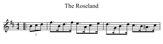 The Roseland - staff notation