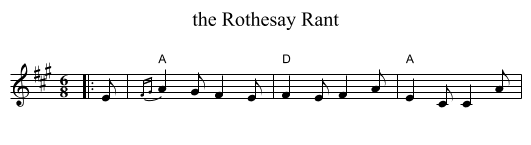 the Rothesay Rant - staff notation