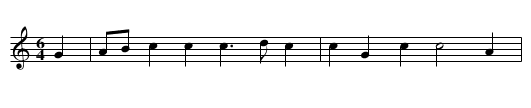 the Round - staff notation