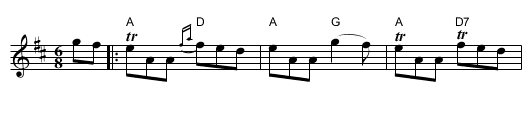 The Rover's Return (O'Reilly's Jig) - staff notation