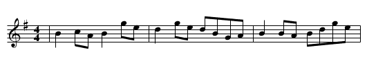 The Roving Bachelor - staff notation