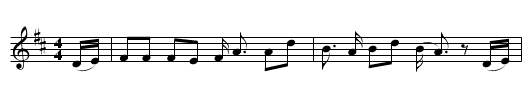 The Rowan Tree - staff notation