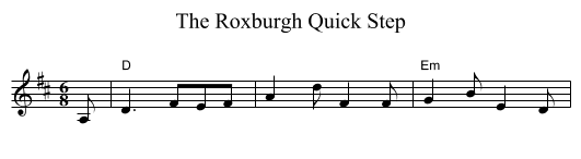 The Roxburgh Quick Step - staff notation