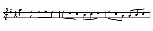 The Royal Glasgow Volunteer's Jig. - staff notation