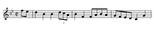 the ROYAL OAK - staff notation