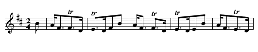 The Ruffians Rant. - staff notation