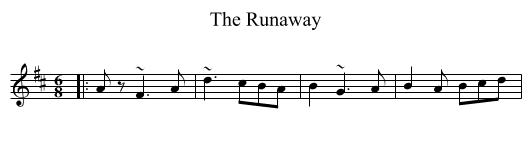 The Runaway - staff notation