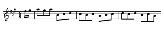 The running Morris - staff notation