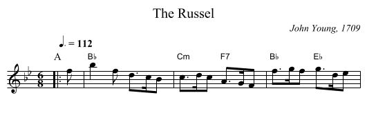 The Russel - staff notation
