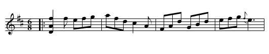 the Sacilian Peasant - staff notation