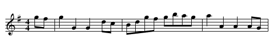 the Sailors Hornpipe - staff notation