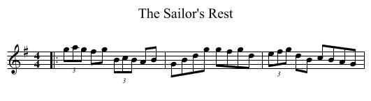 The Sailor's Rest - staff notation