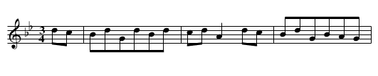 The Salamanca Castanets - staff notation