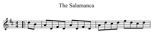 The Salamanca - staff notation