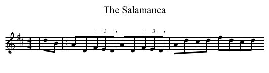 The Salamanca - staff notation