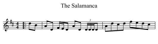 The Salamanca - staff notation