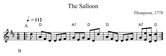 The Salloon - staff notation