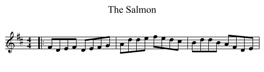 The Salmon - staff notation
