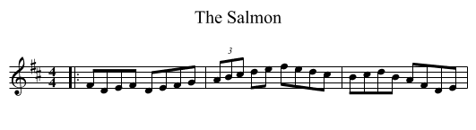 The Salmon - staff notation