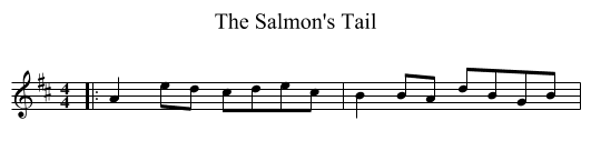 The Salmon's Tail - staff notation