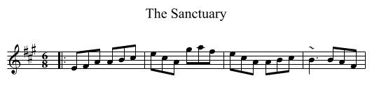 The Sanctuary - staff notation