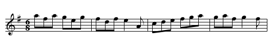 the Saraband - staff notation