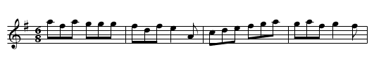 The Saraband - staff notation