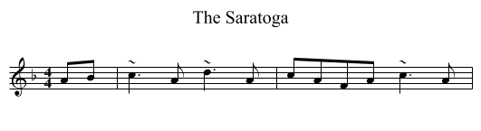 The Saratoga - staff notation