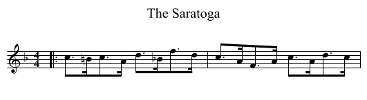 The Saratoga - staff notation