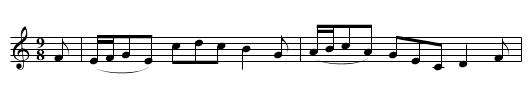 the Saylors Delight - staff notation