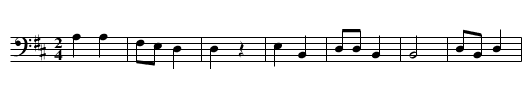 The Scaffold is Empty -Duplicatino of b No.214 - staff notation