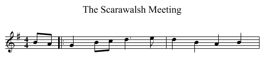 The Scarawalsh Meeting - staff notation