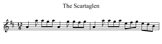 The Scartaglen - staff notation