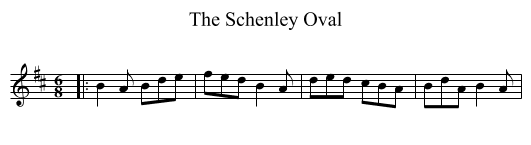 The Schenley Oval - staff notation