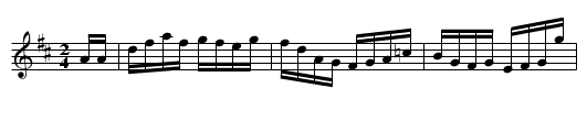 The Scholar Hornpipe          1640 - staff notation