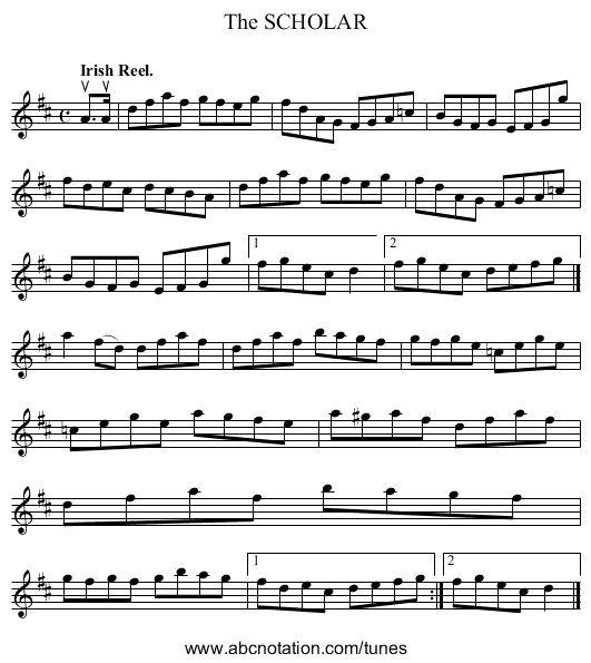 The SCHOLAR - staff notation