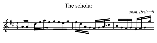 The scholar - staff notation