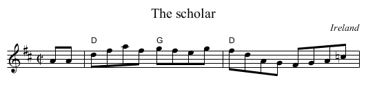 The scholar - staff notation