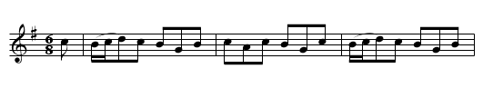The Scotch Hero's Reel - staff notation