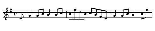 the Scotch Lilt - staff notation