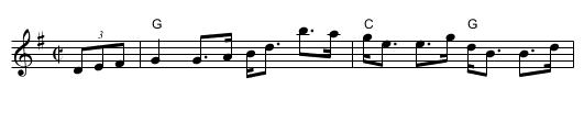 the Scotchman in America - staff notation
