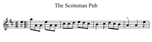 The Scotsman Pub - staff notation